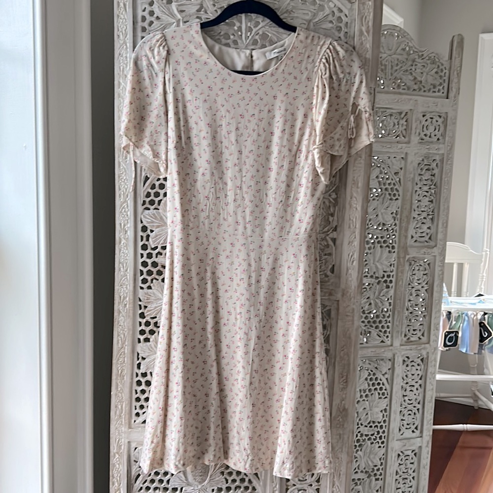 Madewell Floral tie sleeved dress